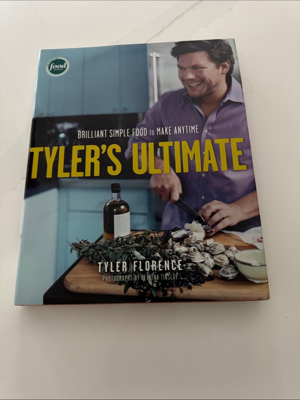 Food Network Tyler's Ultimate Cookbook — Purple & Yellow Cover